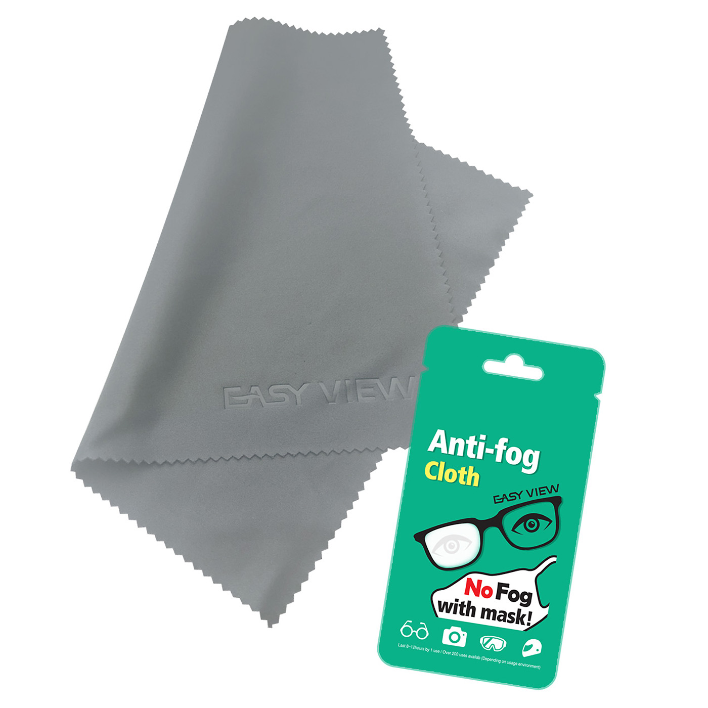 Easy View Anti-Fog Cloth - Nano Anti Fog Cloth for Glasses Goggles Motorcycle Helmet