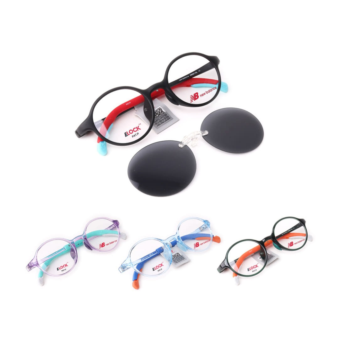 [New balance Kids]Circular glasses polarizing clip sunglasses 